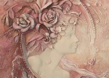plaster cameo made from michela ciappini