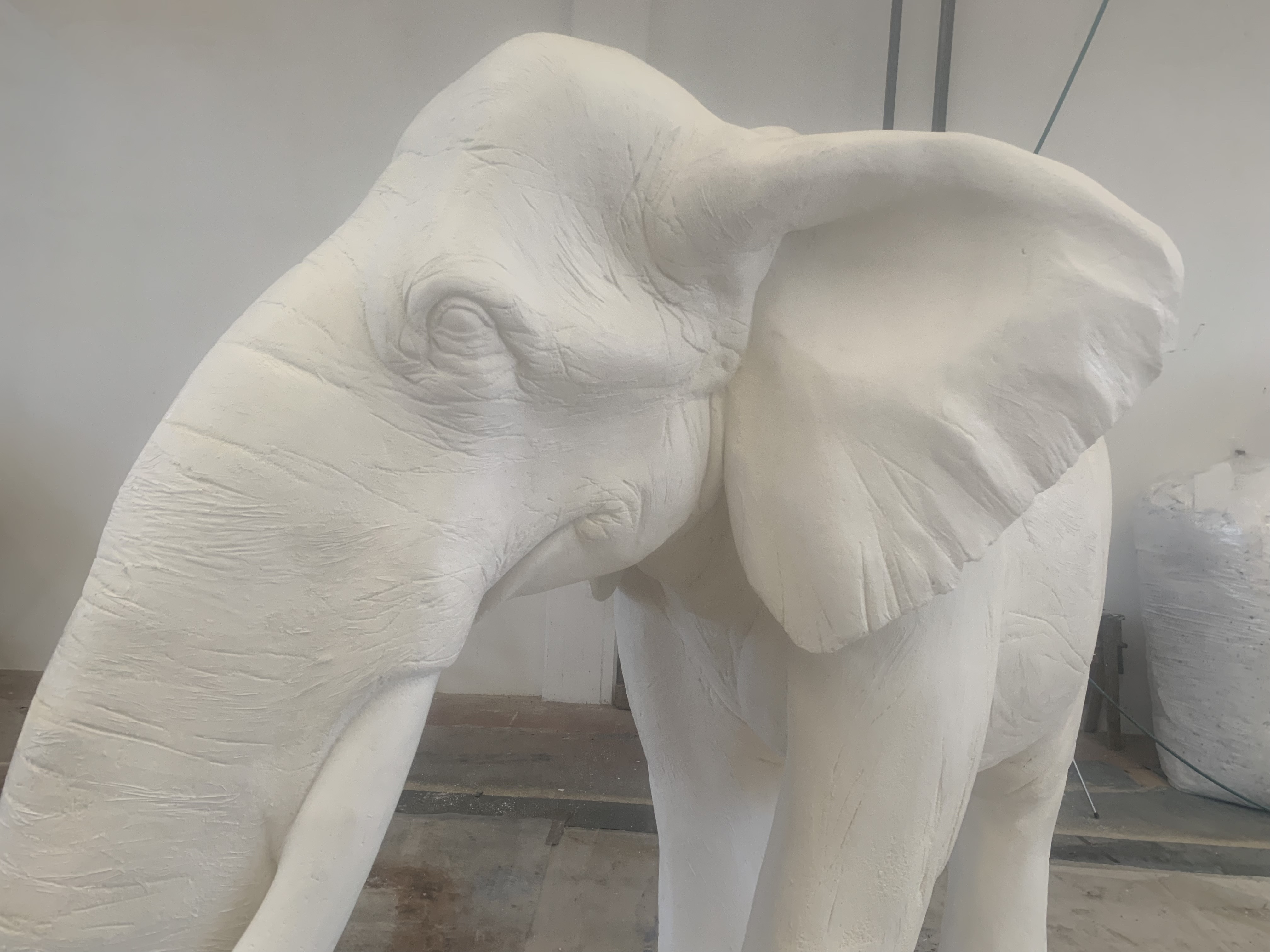 elephant- foam carving